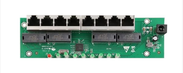 NET Switch DIEWU 8-port 10/100 EMBREDDED TXE186 ICPlus /IP178G, METAL