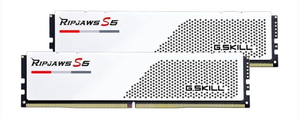 RAM DDR5 64GB(2x32GB) 6000MHz CL30 G.SKILL Ripjaws S5 White F5-6000J3040G32GX2-RS5W