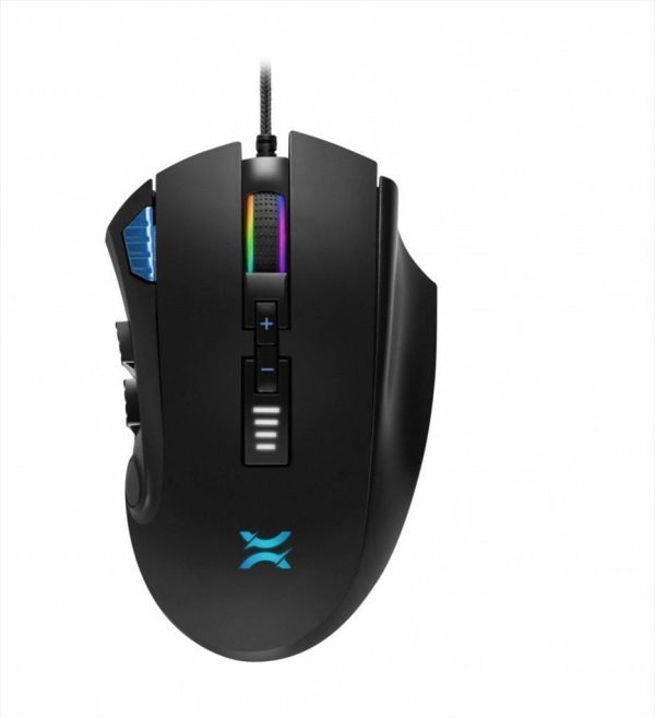 Mouse wired noxo, nightmare gaming mouse, usb, dpi 5000, 12 programmable buttons, rgb illumination, black