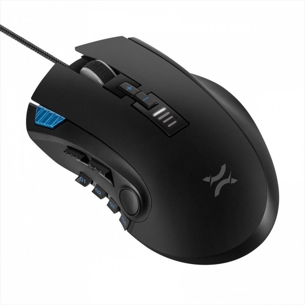 MOUSE WIRED NOXO, NIGHTMARE GAMING MOUSE, USB, DPI 5000, 12 PROGRAMMABLE BUTTONS, RGB ILLUMINATION, Black 07406