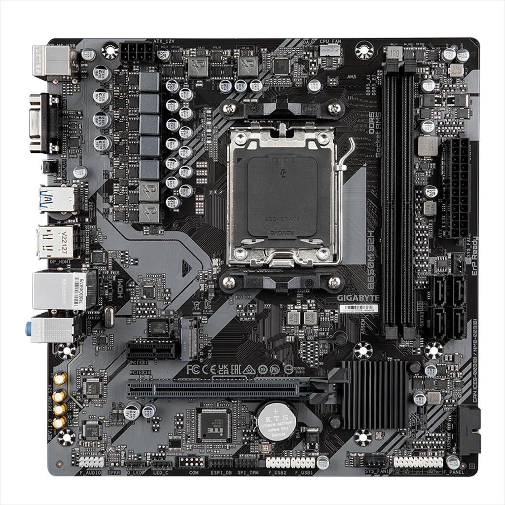 MB AM5 B650M S2H GIGABYTE 2xDDR5 6400Mhz (O.C), VGA, DP, HDMI, PCI-Ex16 4.0, PCI-Ex1 3.0, M.2 4.0, 4xSATA3 18474