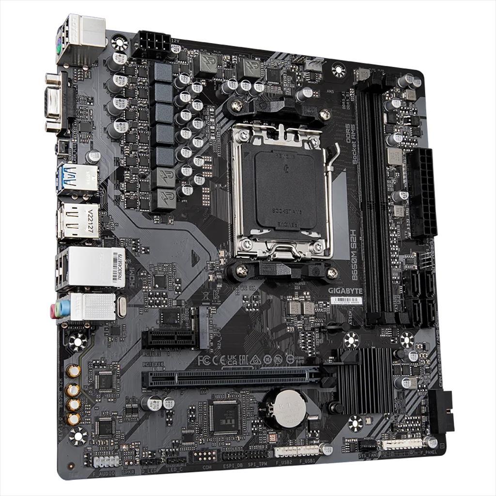 MB AM5 B650M S2H GIGABYTE 2xDDR5 6400Mhz (O.C), VGA, DP, HDMI, PCI-Ex16 4.0, PCI-Ex1 3.0, M.2 4.0, 4xSATA3 18474