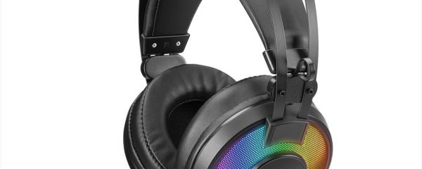 HEADPHONE NOXO CYCLONE GAMING HEADSET, FLEXIBLE MICROPHONE, 2 x 3.5 mm, USB (for illumination), RAINBOW ILLUMINATED EAR CUPS, BRAIDED CABLE