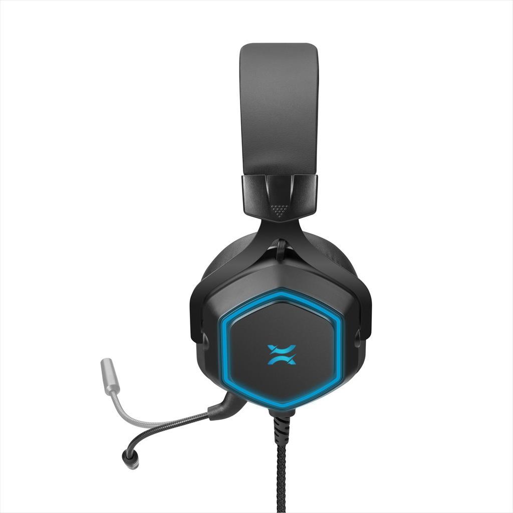 HEADPHONE NOXO VERTEX GAMING HEADSET,DETACHABLE FLEXIBLE MICROPHONE, USB, VIRTUAL 7.1 SOUND, ILLUMINATED EAR CUPS AND MICROPHONE, BRAIDED CABLE 41257