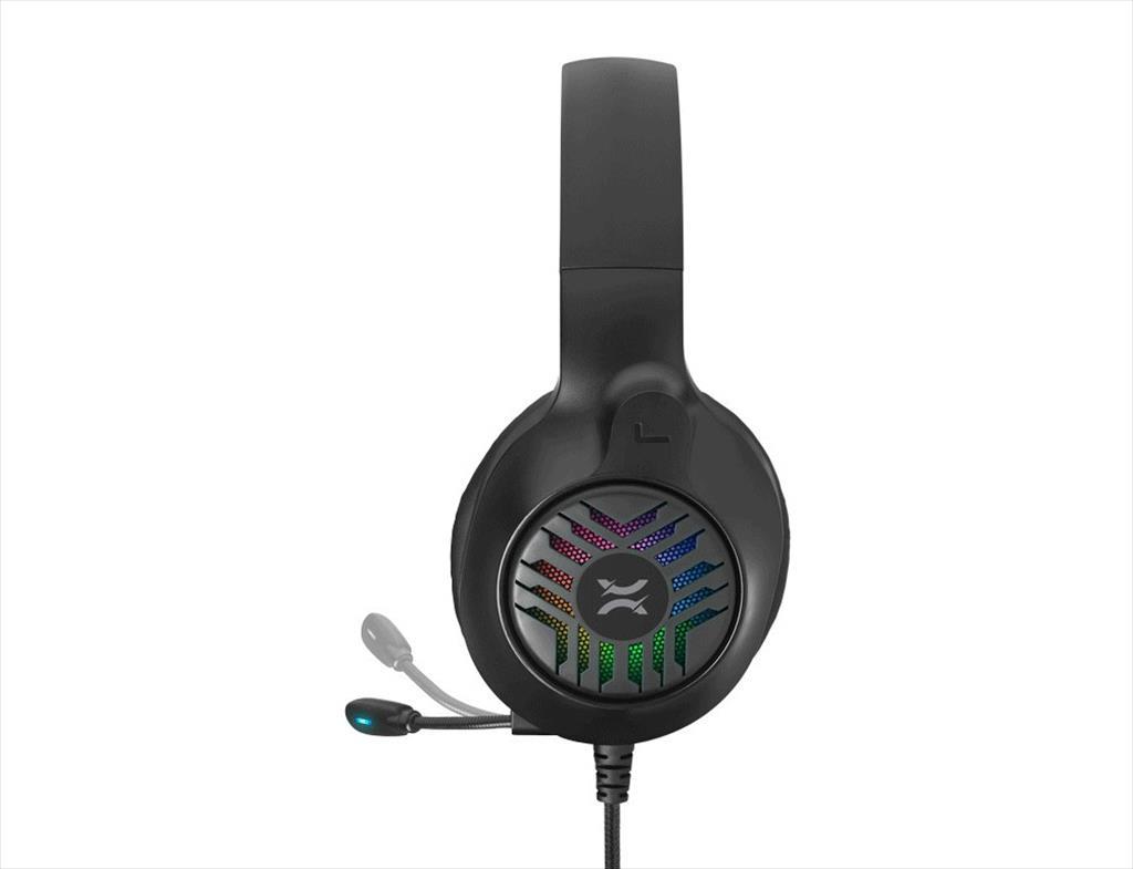 HEADPHONE NOXO SKYHORN GAMING HEADSET, FLEXIBLE MICROPHONE, 2 x 3.5 mm, USB (for illumination), RGB ILLUMINATION, BRAIDED CABLE 41258