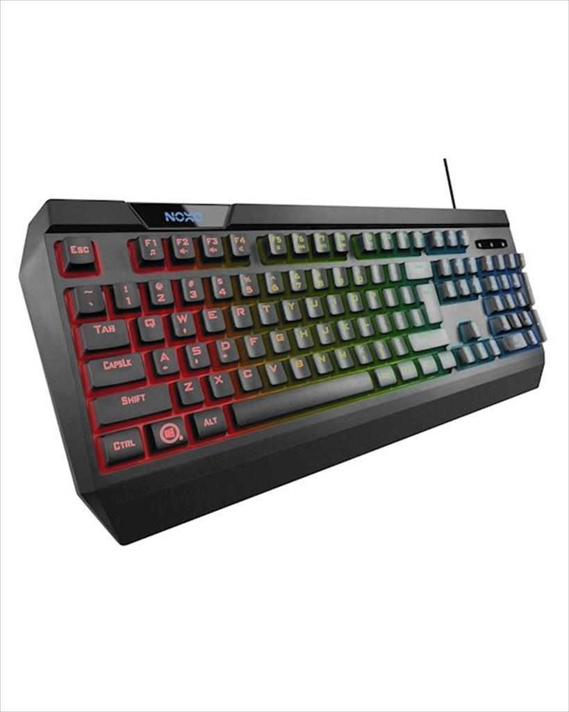 KEYBOARD WIRED USB NOXO ORIGIN, GAMING KEYBOARD, RAINBOW BACKLIGHT, BLACK 08520