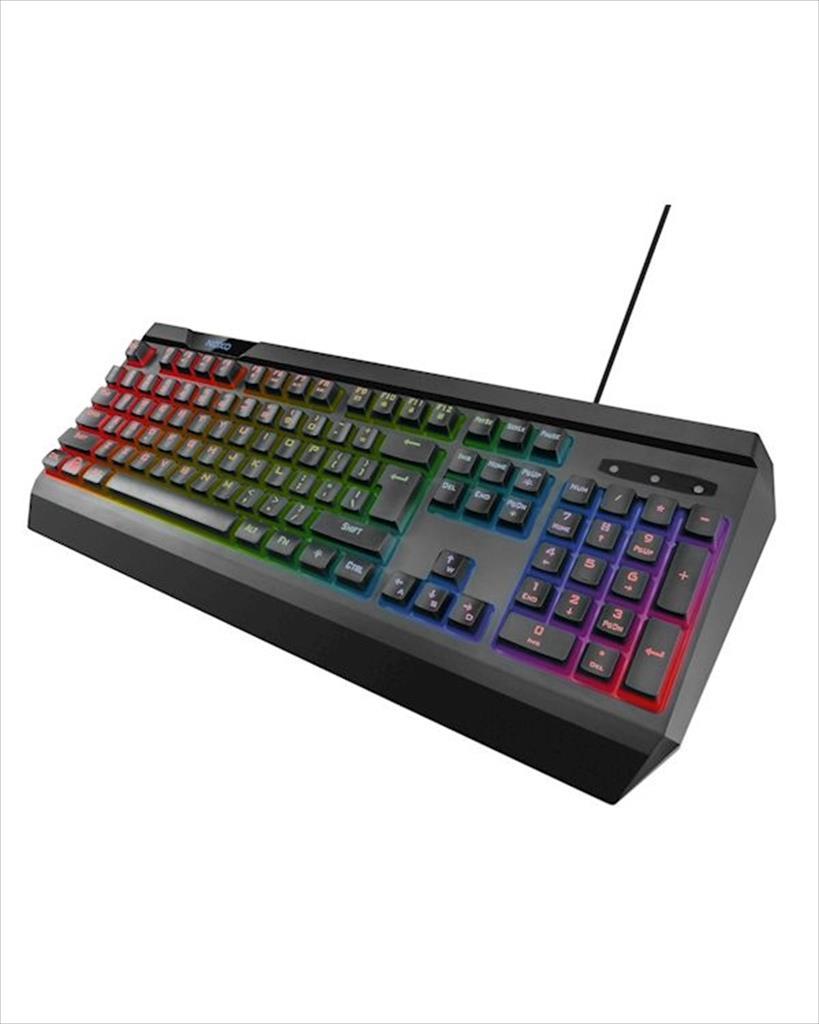 KEYBOARD WIRED USB NOXO ORIGIN, GAMING KEYBOARD, RAINBOW BACKLIGHT, BLACK 08520