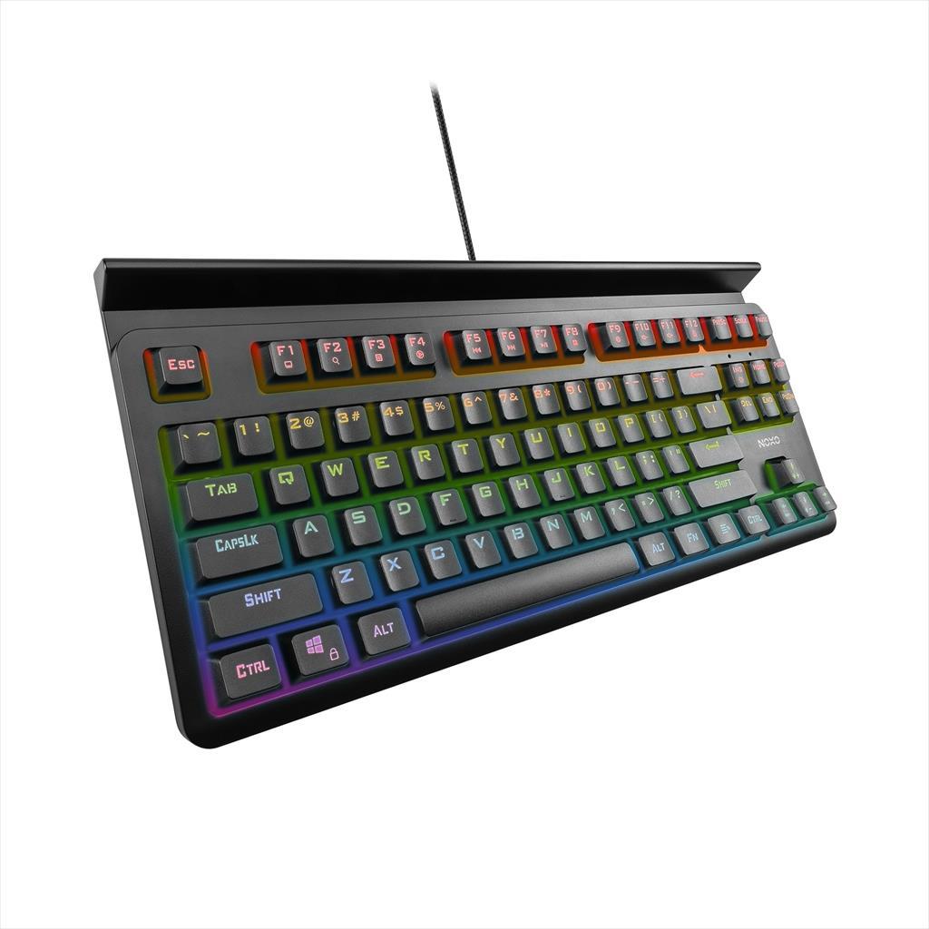 KEYBOARD MECHANICAL NOXO SPECTER, GAMING KEYBOARD TACTILE, USB, RAINBOW BACKLIGHT, TABLET/PHONE HOLDER, CABLE MANAGEMENT GROOVE, BACKLIGHT PRESETS 08522