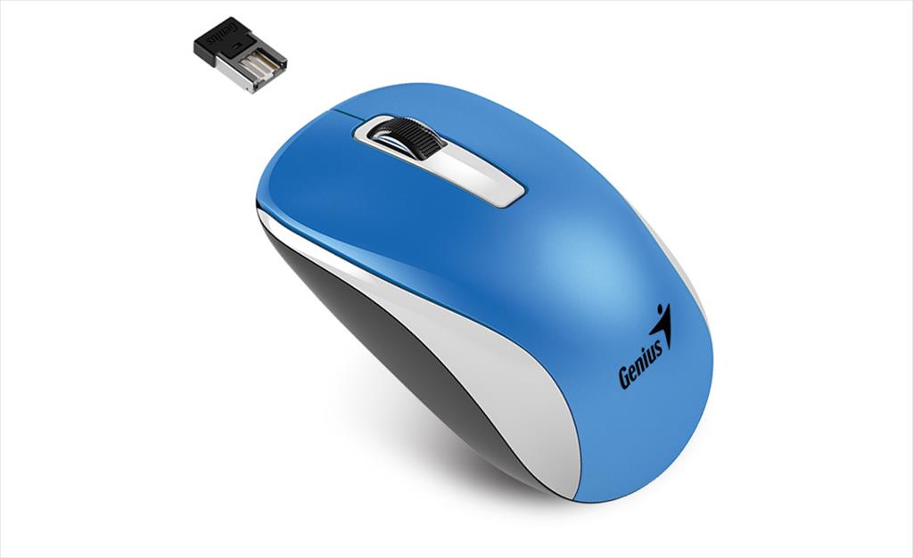 MOUSE WIRELESS USB GENIUS NX-7010 White/Blue 07076