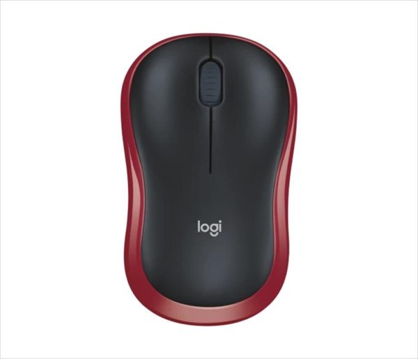 Mouse wireless logitech m185 red 910-002240