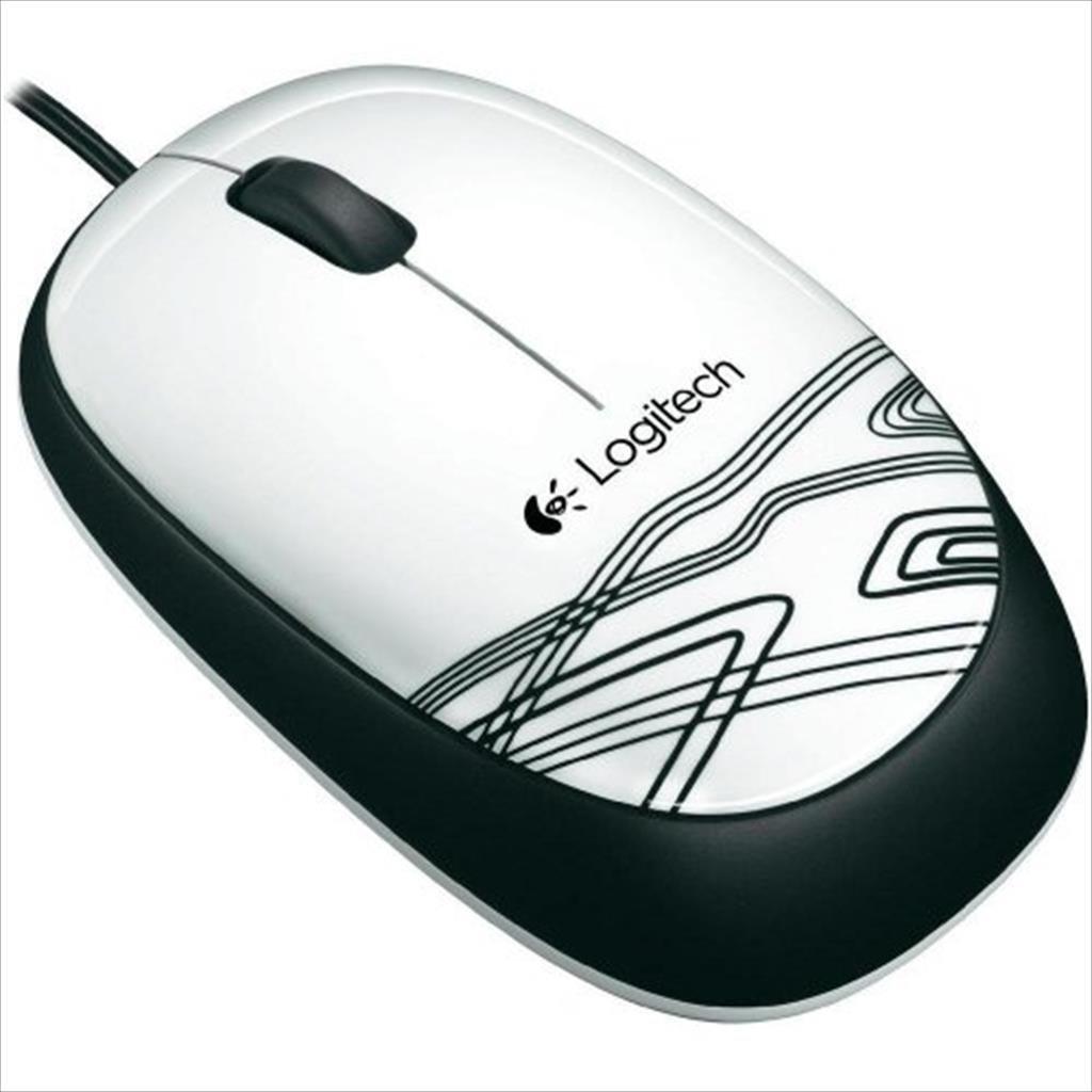 MOUSE WIRED USB LOGITECH M105 White, 910-002941 07129