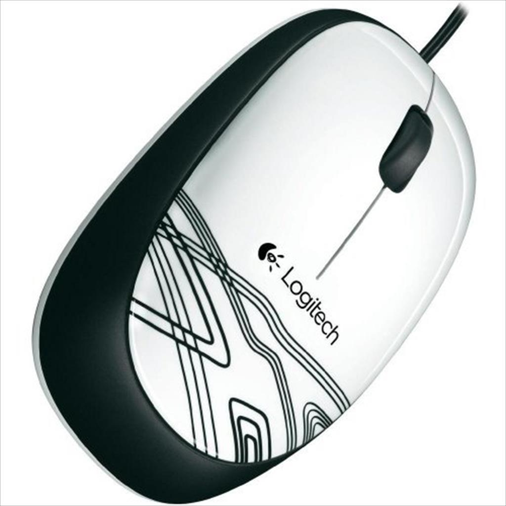 MOUSE WIRED USB LOGITECH M105 White, 910-002941 07129
