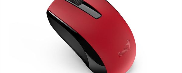 MOUSE WIRELESS USB GENIUS ECO-8100 RECHARGEABLE  RED