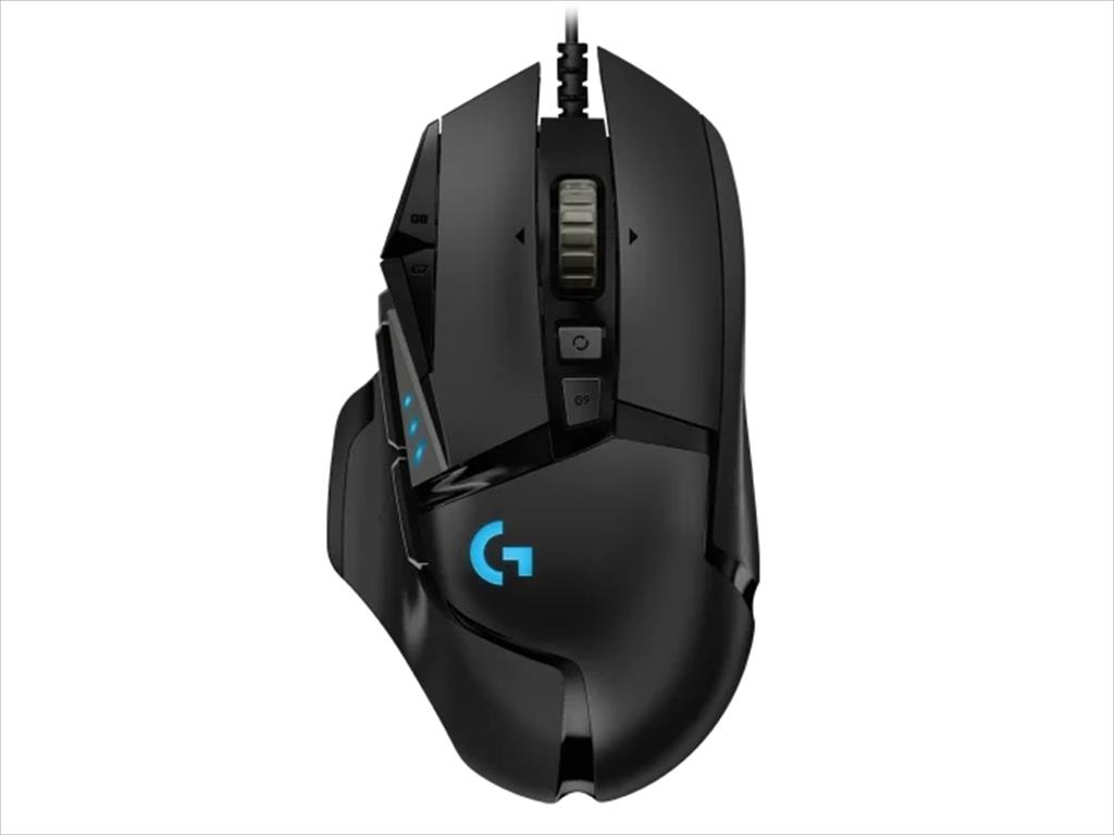 MOUSE WIRED USB LOGITECH G502 HERO LIGHTSYNC RGB BLACK 910-005470 07164
