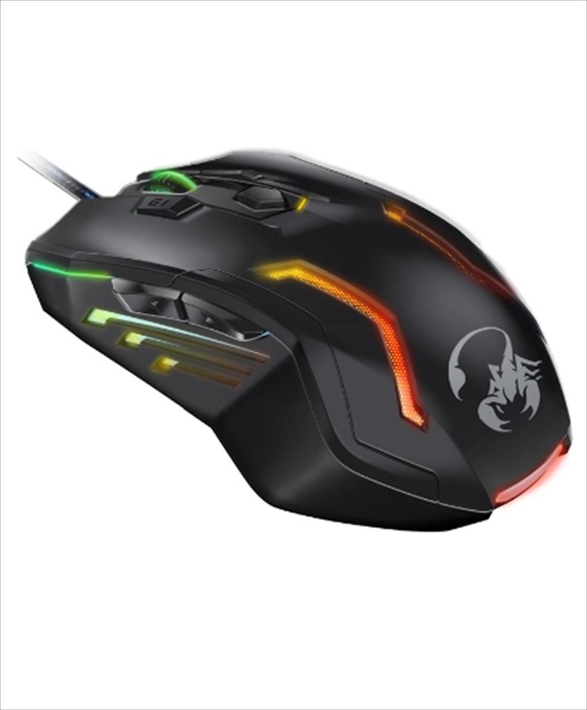 MOUSE WIRED USB GENIUS GX SCORPION SPEAR PRO Black, 3200DPI, RGB 07200