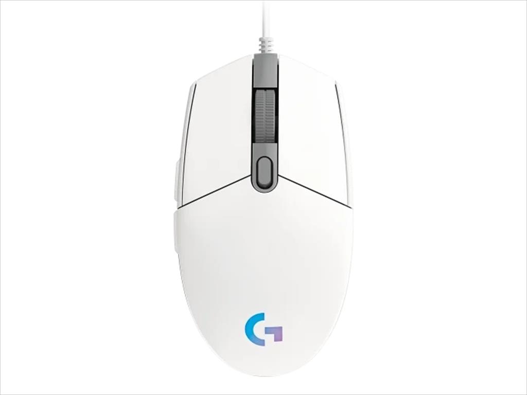 MOUSE WIRED USB LOGITECH G203 LIGHTSYNC RGB, WHITE 910-005797 07227