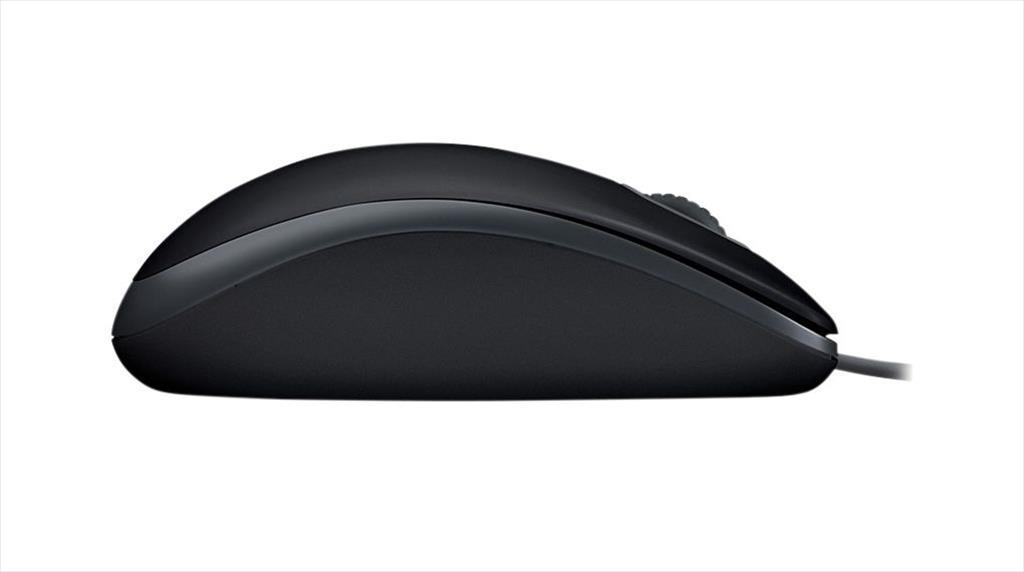 MOUSE WIRED USB LOGITECH B110 BLACK SILENT 910-005508 07255