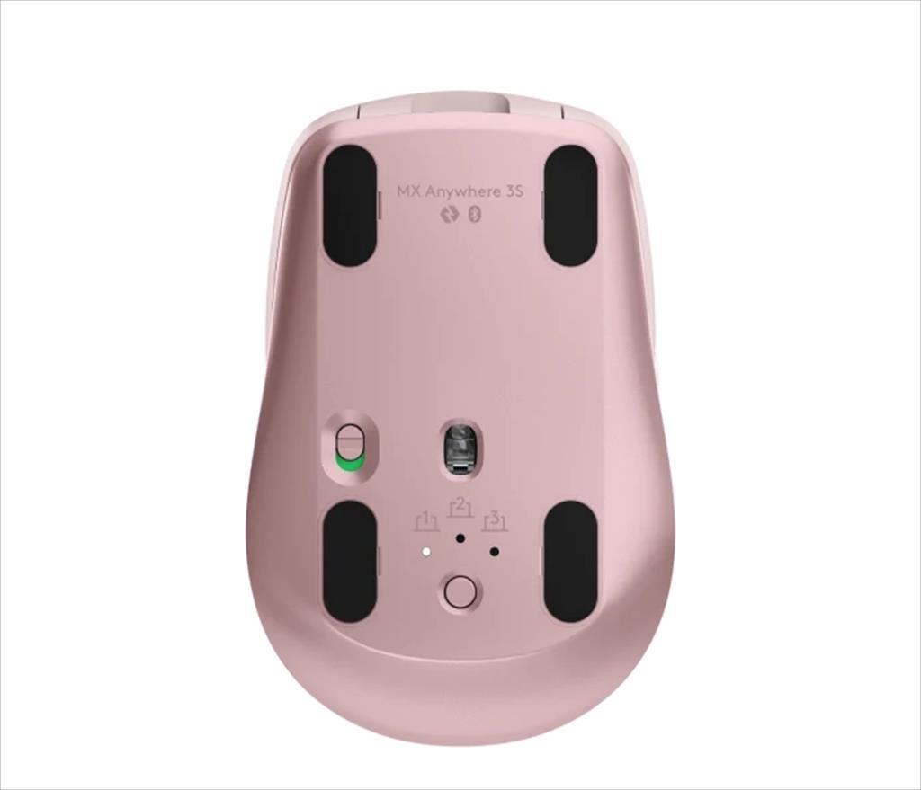 MOUSE WIRELESS USB LOGITECH MX Anywhere 3 w/Bluetooth Multi-device rose, Unify, 910-005990 07261