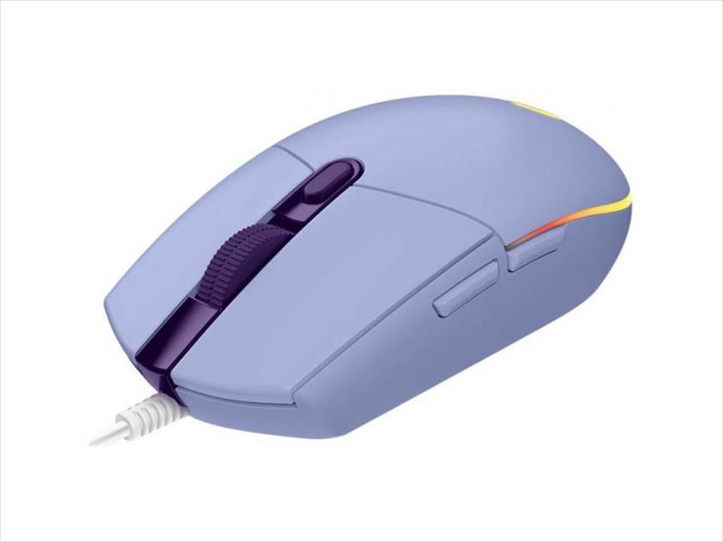MOUSE WIRED USB LOGITECH G102 LIGHTSYNC RGB, LILAC 910-005854 07263