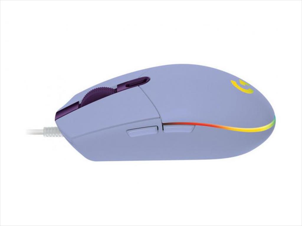 MOUSE WIRED USB LOGITECH G102 LIGHTSYNC RGB, LILAC 910-005854 07263