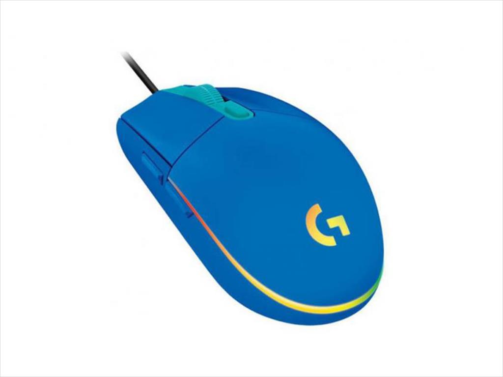 MOUSE WIRED USB LOGITECH G102 LIGHTSYNC RGB, BLUE 910-005801 07284