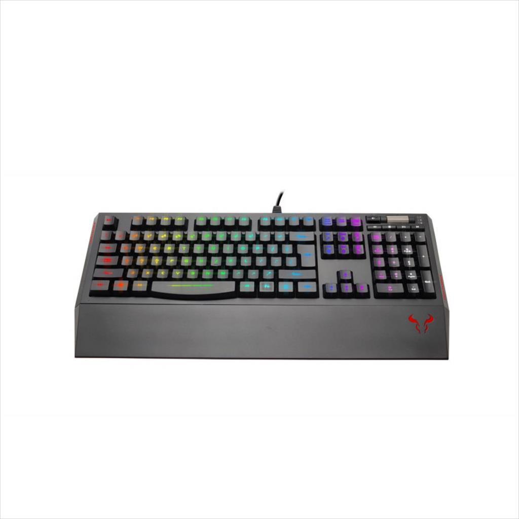 KEYBOARD WIRED USB RIOTORO GHOSTWRITER CLASSIC RGB , 2X USB HUB, KR610-NA 08141