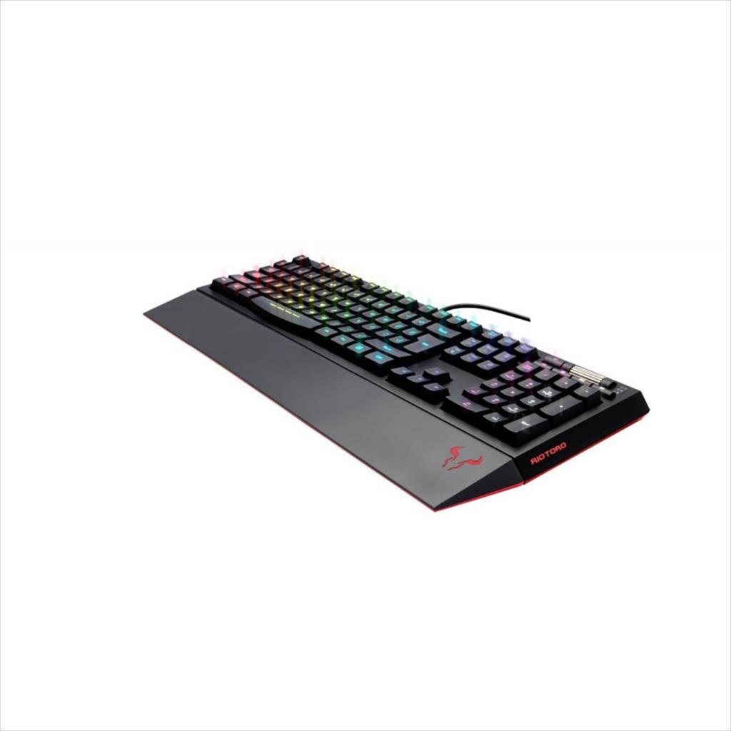 KEYBOARD WIRED USB RIOTORO GHOSTWRITER CLASSIC RGB , 2X USB HUB, KR610-NA 08141