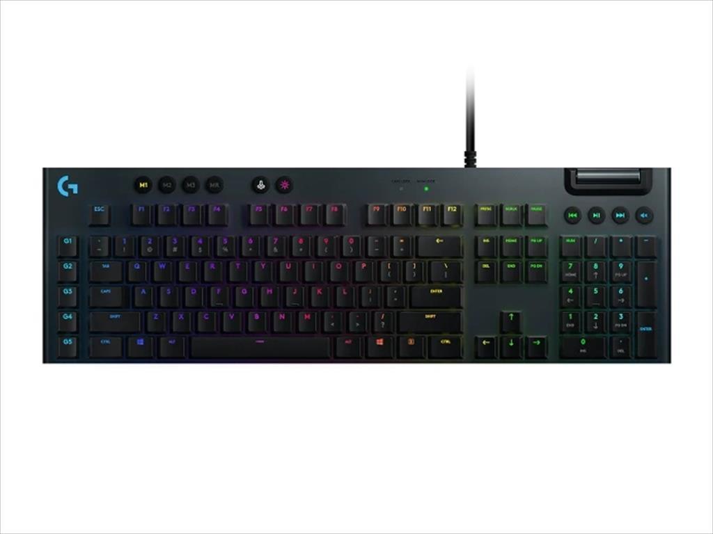 KEYBOARD MECHANICAL LOGITECH G815 LIGHTSYNC RGB GL LINEAR CARBON 920-009008 08196