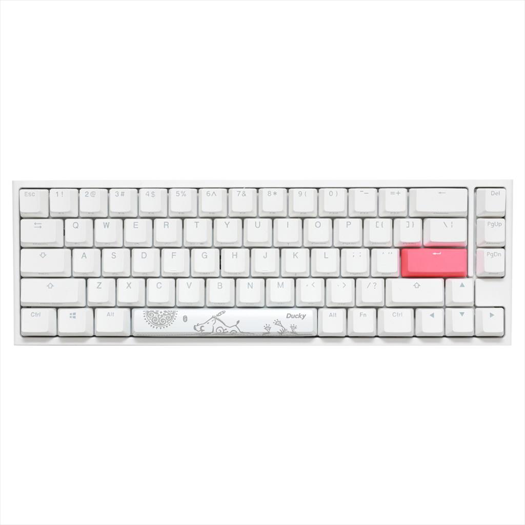 KEYBOARD MECHANICAL DUCKY ONE 2 SF RGB 65% PBT Double-shot keycaps Kailh BOX Brown, Pure White DKON1967ST-KUSPDWWTK 08214
