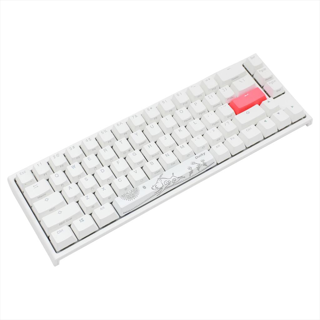 KEYBOARD MECHANICAL DUCKY ONE 2 SF RGB 65% PBT Double-shot keycaps Kailh BOX Brown, Pure White DKON1967ST-KUSPDWWTK 08214