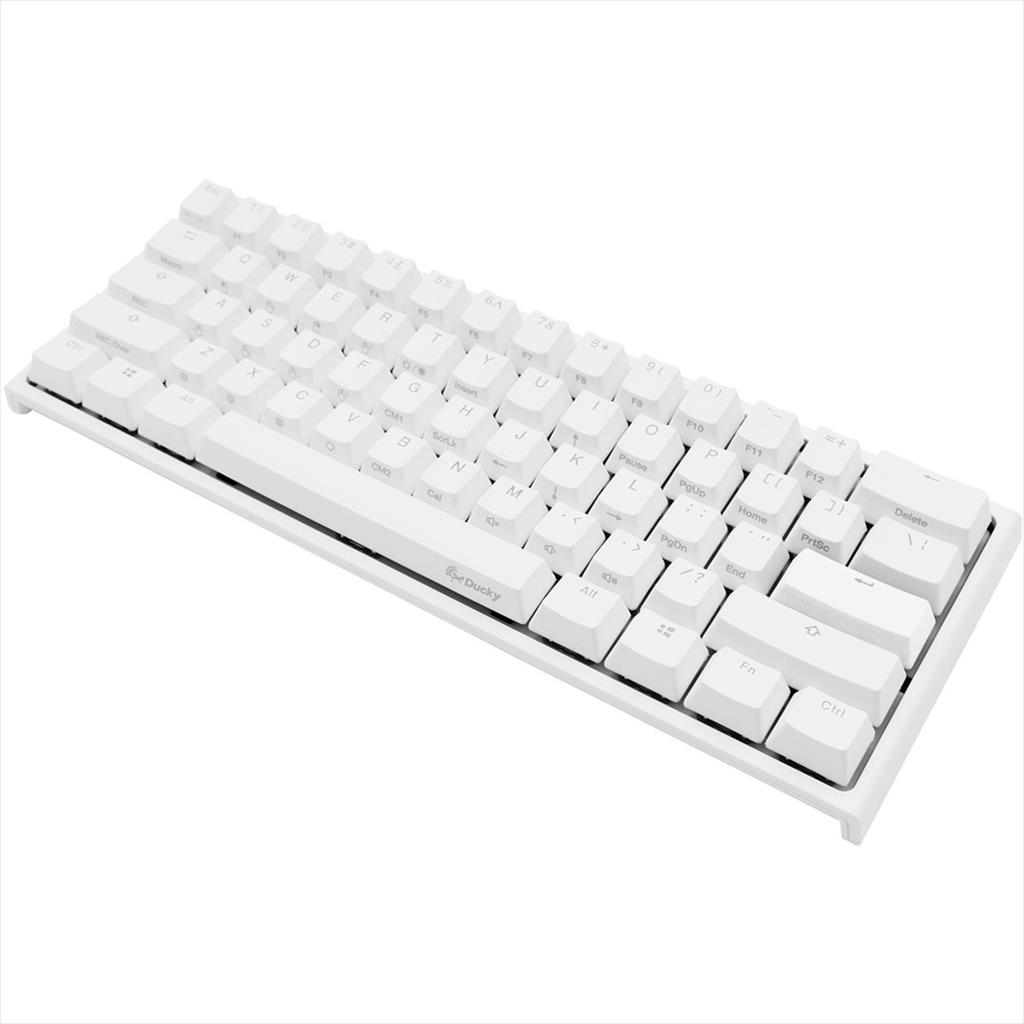 KEYBOARD MECHANICAL DUCKY ONE 2 MINI RGB 60% PBT Double-shot keycaps Kailh BOX Red, Pure White V2 DKON2061ST-KUSPDWWTR 08221