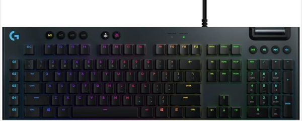 KEYBOARD MECHANICAL LOGITECH G815 LIGHTSYNC RGB GL TACTILE CARBON 920-008992