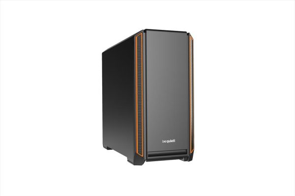 Case be quiet! atx mid-tower silent base 601, 2x140mm pure wings 2, fan controller, extra thick insulation mats, orange, bg025