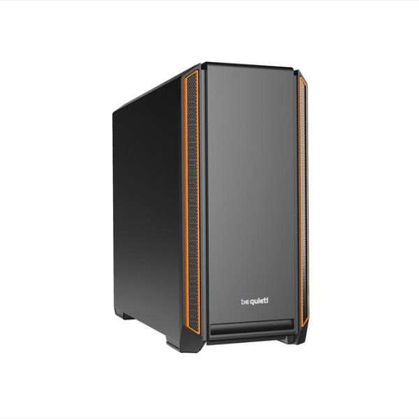 CASE BE QUIET! ATX Mid-Tower Silent Base 601, 2x140mm Pure WIngs 2, Fan controller, Extra thick insulation mats, Orange, BG025 02153