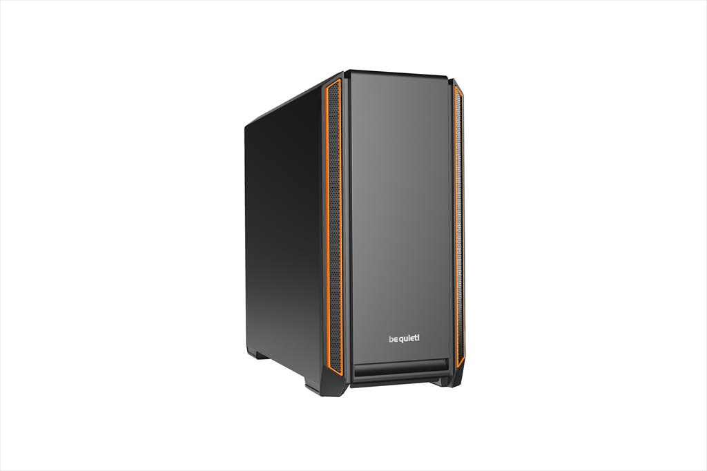 CASE BE QUIET! ATX Mid-Tower Silent Base 601, 2x140mm Pure WIngs 2, Fan controller, Extra thick insulation mats, Orange, BG025 02153