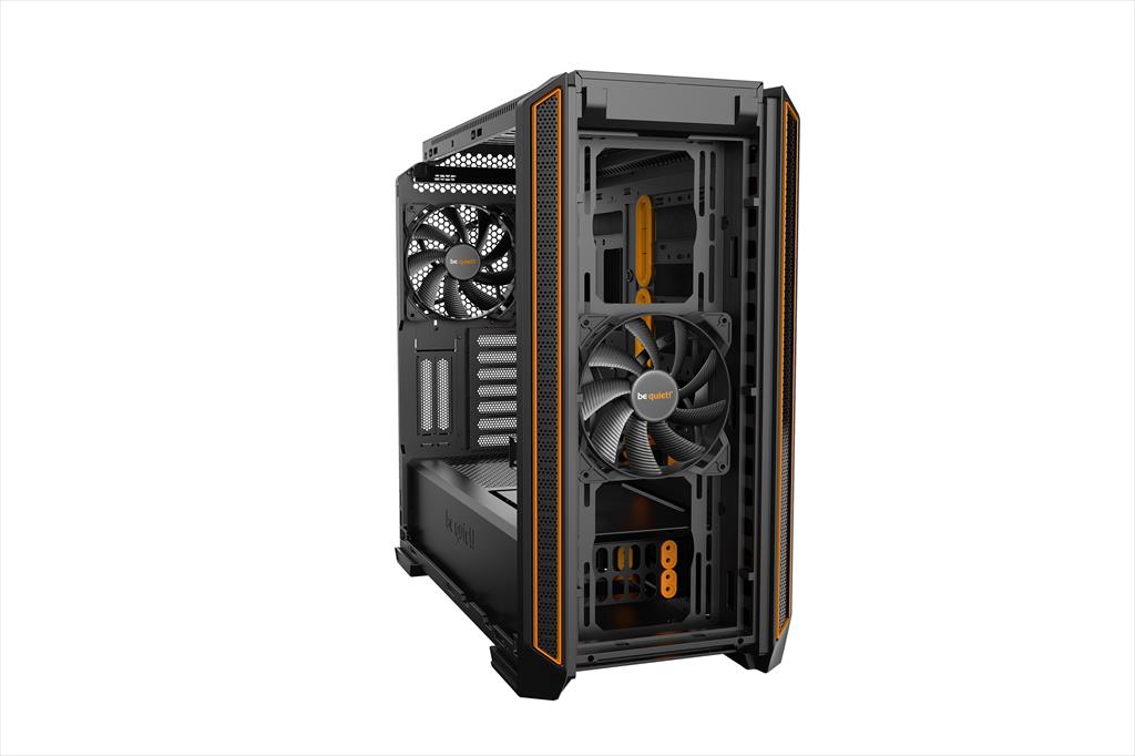 CASE BE QUIET! ATX Mid-Tower Silent Base 601, 2x140mm Pure WIngs 2, Fan controller, Extra thick insulation mats, Orange, BG025 02153
