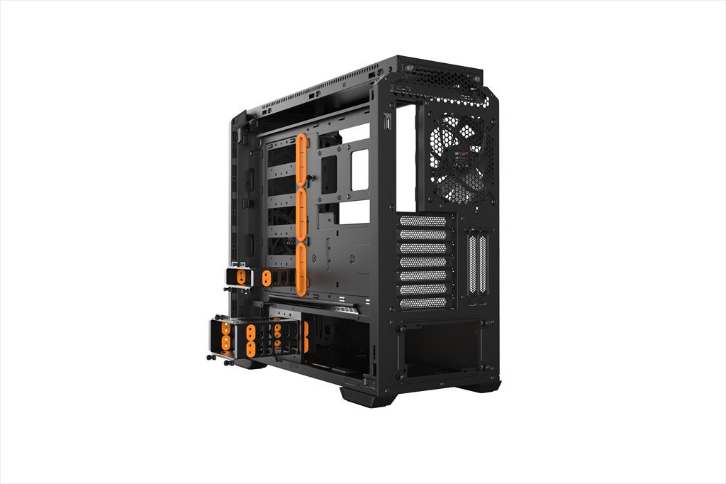 CASE BE QUIET! ATX Mid-Tower Silent Base 601, 2x140mm Pure WIngs 2, Fan controller, Extra thick insulation mats, Orange, BG025 02153