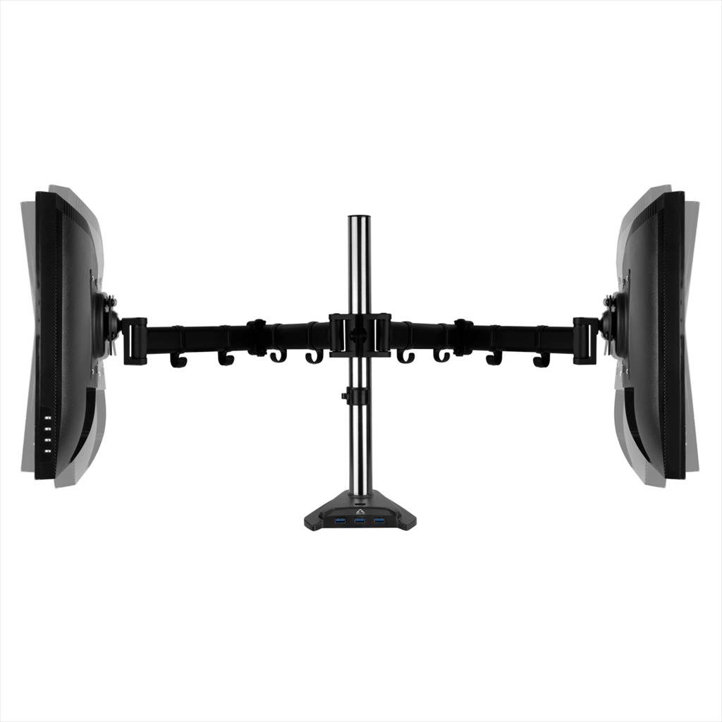 MONITOR STAND ARCTIC Z2 PRO (Gen 3) , 2 MONITORS, up to 34",VESA 100/75mm, Tilt, Swivel, Rotation, 10kg per arm, w/ 4x USB 3.0, AEMNT00050A 09462