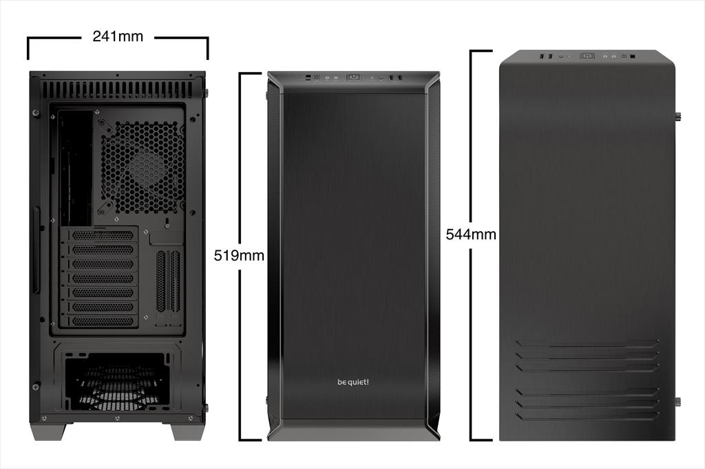 CASE BE QUIET! ATX Mid-Tower Dark Base 700, 2x140mm Silent Wings 3 PWM,Fan controller, w/WINDOW, RGB LED illumination, Black BGW23 02214