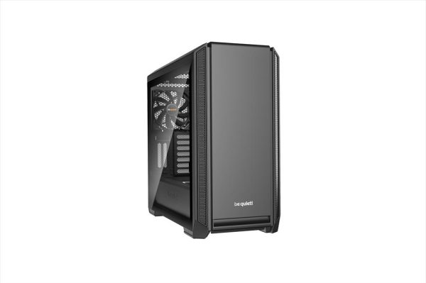 Case be quiet! atx mid-tower silent base 601, 2x140mm pure wings 2,fan controller, extra thick insulation mats, w/window, black bgw26