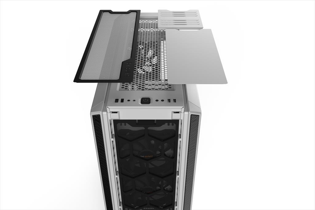 CASE BE QUIET! ATX Mid-Tower Silent Base 802, 3x140mm Pure Wings 2 PWM,Fan controller, Extra thick insulation mats, w/WINDOW, White BGW40 02273
