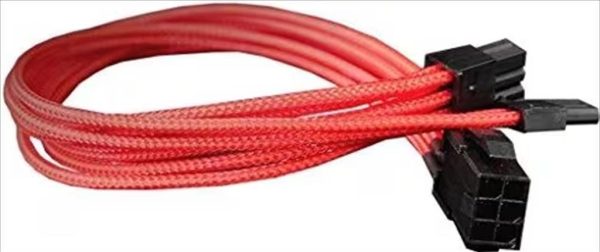 Extension psu nanoxia pci-e 8-pin 30cm red, nx8pe3er