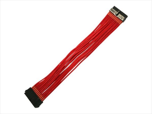 Extension psu nanoxia atx 24-pin 30cm red, nx24v3er