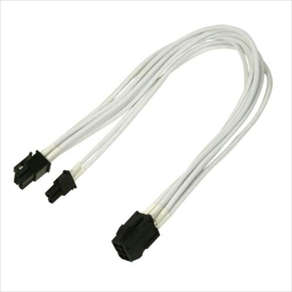 EXTENSION PSU NANOXIA PCI-E 6+2-pin 30cm WHITE, NXP683EW 13179