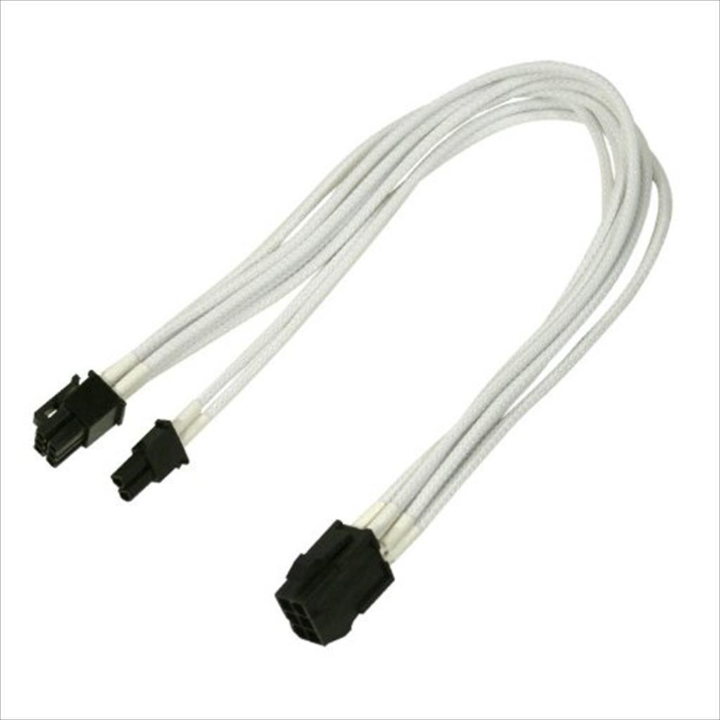 EXTENSION PSU NANOXIA PCI-E 6+2-pin 30cm WHITE, NXP683EW 13179