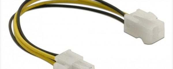 EXTENSION PSU EPS 4-pin 30cm , DELOCK, Black/Yellow