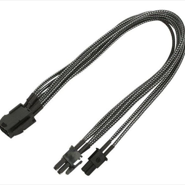 EXTENSION PSU NANOXIA PCI-E 6+2-pin 30cm CARBON, NXP683EC 13298