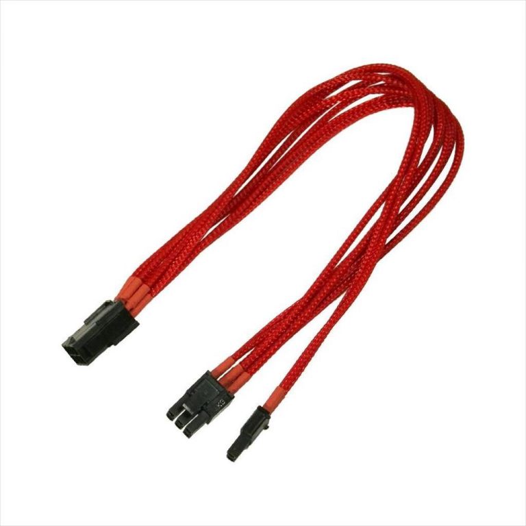 EXTENSION PSU NANOXIA PCI-E 6+2-pin 30cm RED, NXP683ER