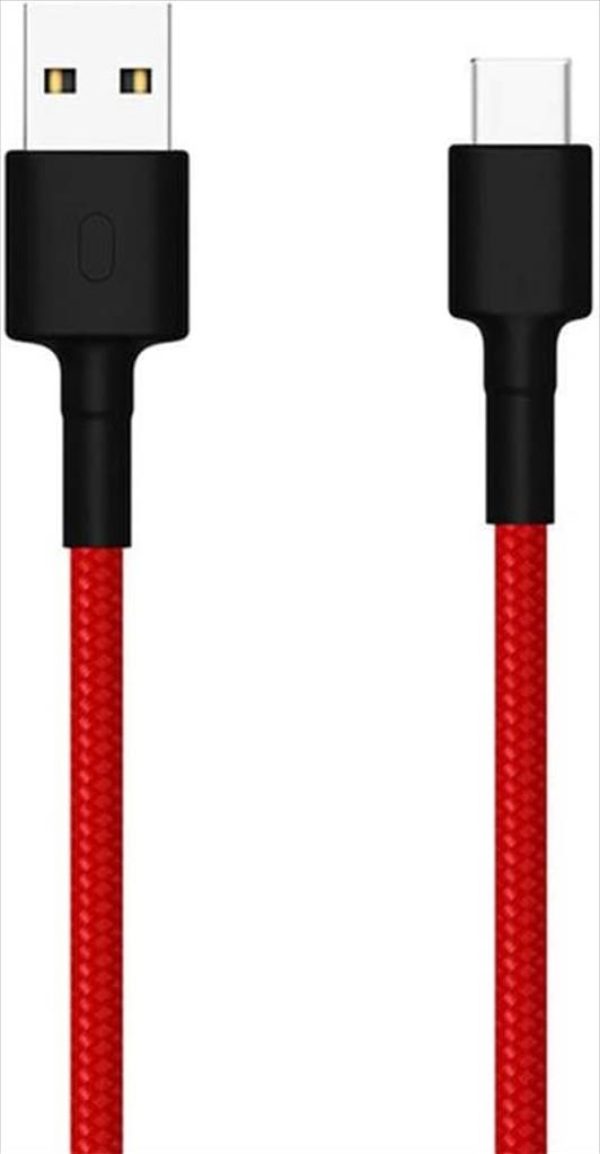Cables xiaomi usb 2.0 am - type-c m braided red 1m sjv4110gl