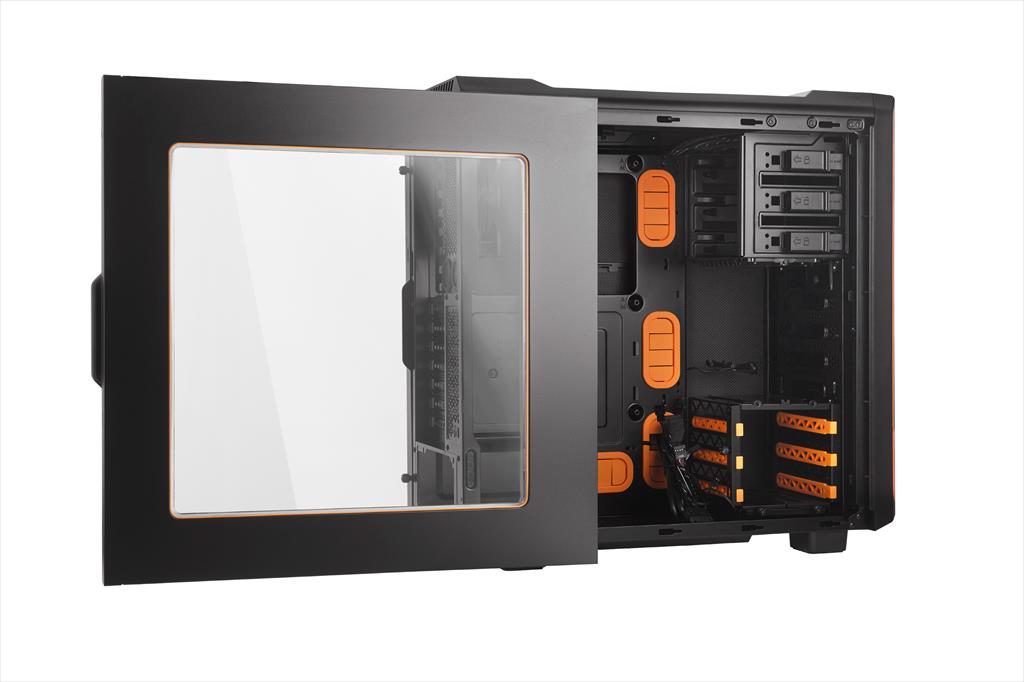 CASE BE QUIET! ATX Mid-Tower Silent Base 600, 1x120mm & 1x140mm Pure WIngs 2, Fan controller, w/WINDOW and OD DVD slot, Orange, BGW05 02303